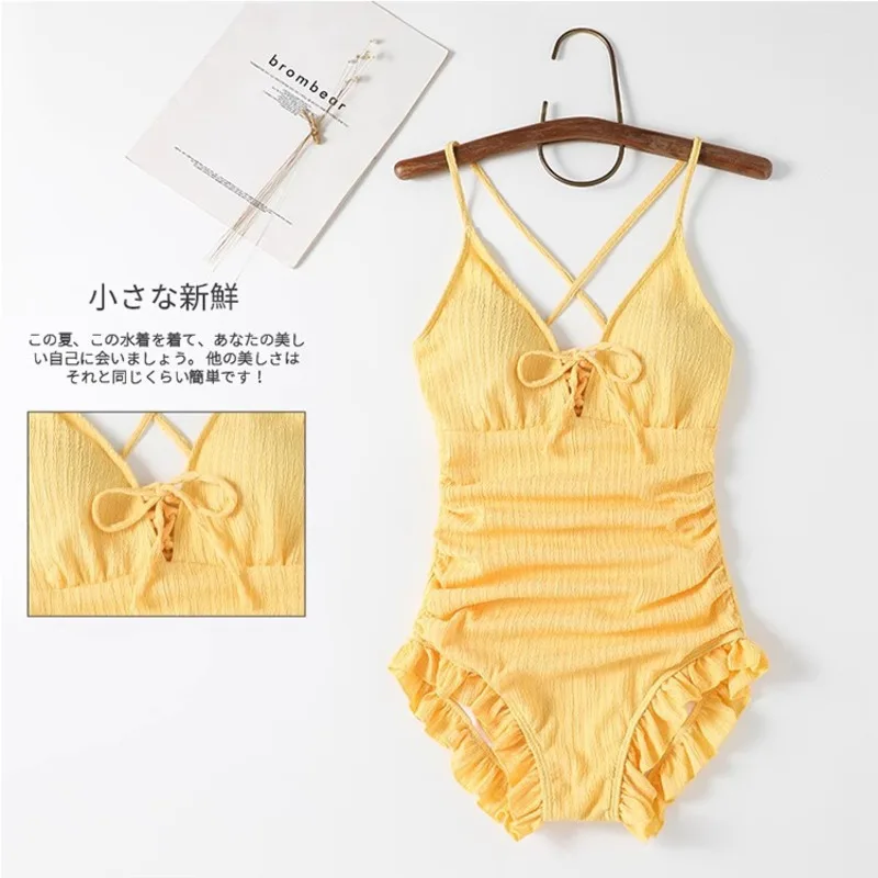 2025 New Sexy Ribbed Bikinis Set Sling High Waist Bikini Swimwear Women Summer Solid Color Bathing Suit Beach 2 Pieces Swims