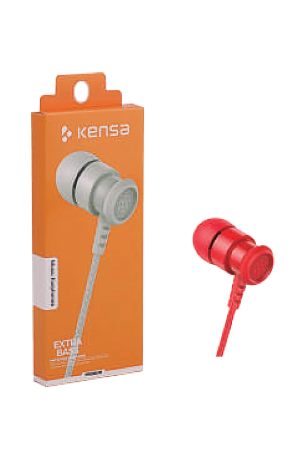 K-187 Wired Headset Earbuds White In-Ear Earphone With Microphone Portable High-Quality Earphone