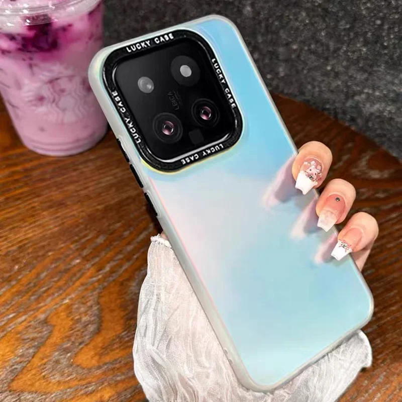 Laser Holographic Case For Xiaomi 13T Pro Mi 14 Mi 12 Mi 13 Pro 12T Pro Mi 11 Lite Gradient Color Camera Protection Soft Cover