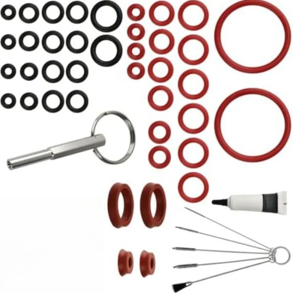 47Pcs Silicone Gasket Set With Wrench Grease Brushes For Coffee Machine Repair O-Ring Sealing Kit Accessories