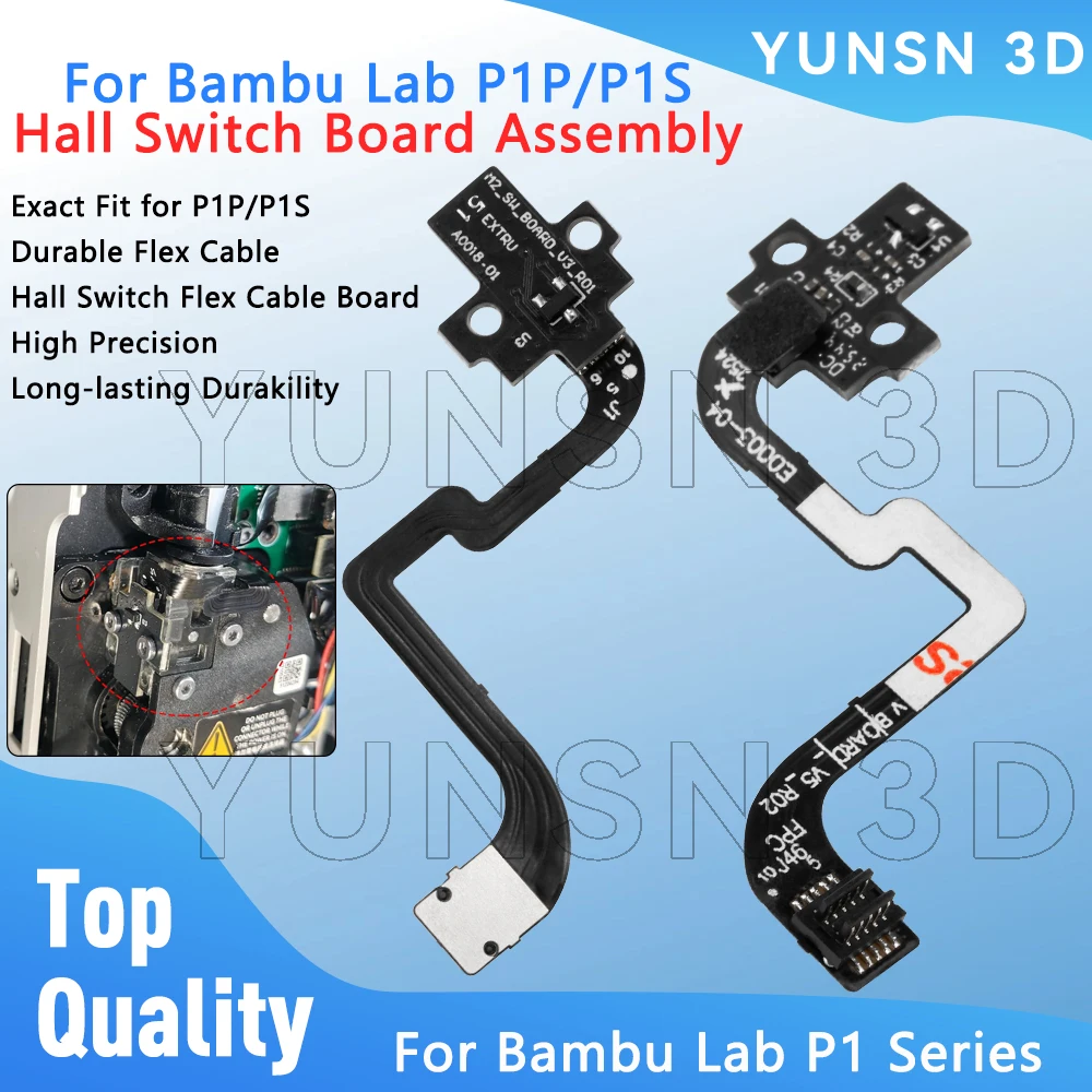 For Bambu Lab P1P P1S Hall Switch Board Assembly Extruder Filament Sensor Replacement Parts For Bambulab P1 Series 3D Printer