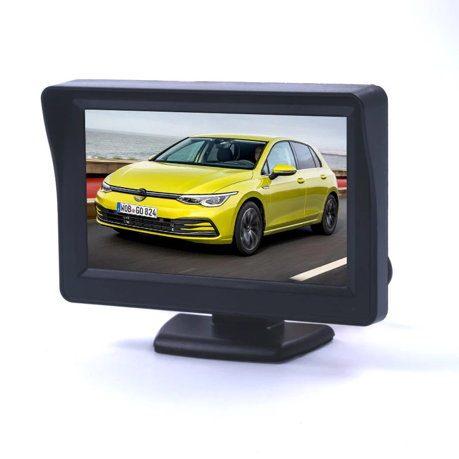 Hot-Sale 4.3 inch TFT LCD Car Monitor Car Reverse Parking monitor with LED backlight display for Rear view Camera DVD