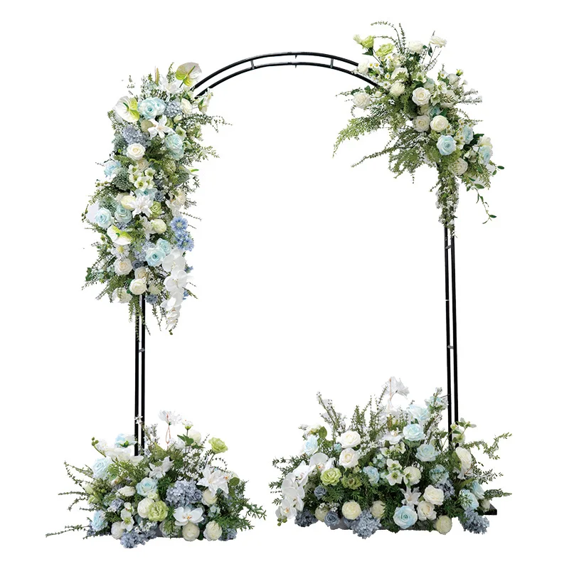 arch floral arrangement, silk flower finished floral arrangement photography background event ceremony flower