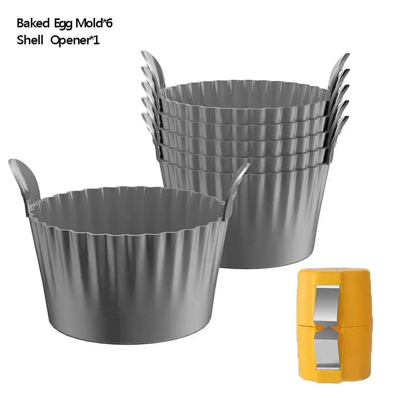 1/4 Stuks Siliconen Cupcake Mallen Non-stick Hittebestendige Bakvormpjes Voor Air Friteuse Ovens Air Friteuse Siliconen Mand Ei Poacher