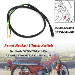 For Honda Front Brake Clutch Switch NC50 CT90 XL100K XL100S CT110 MT125 XL125S XL175 CM185T Replace 35340-329-003 35360-341-000