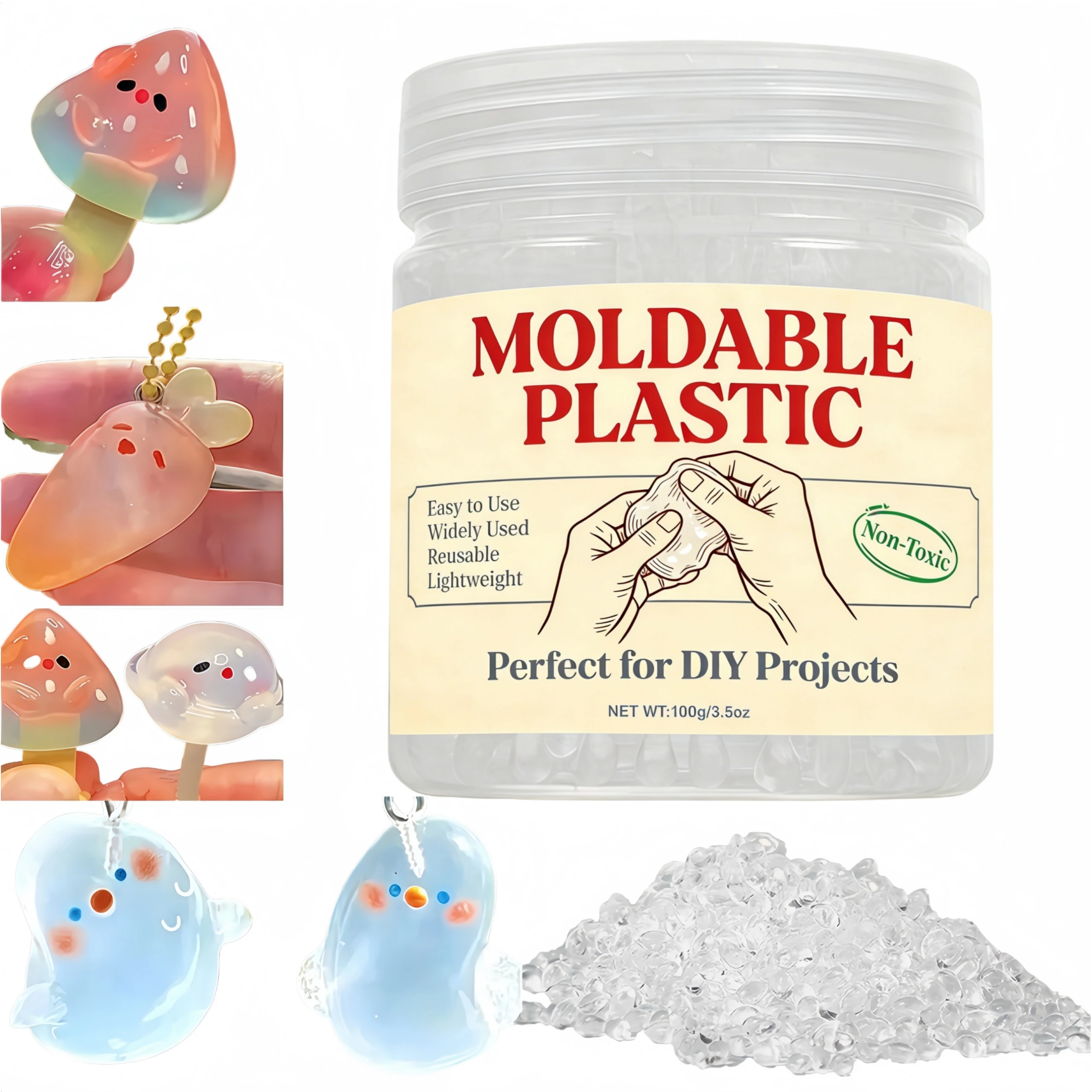 Thermoplastic Pellet - Gránulos Termoplásticos Transparentes, Reutilizables y Moldeables