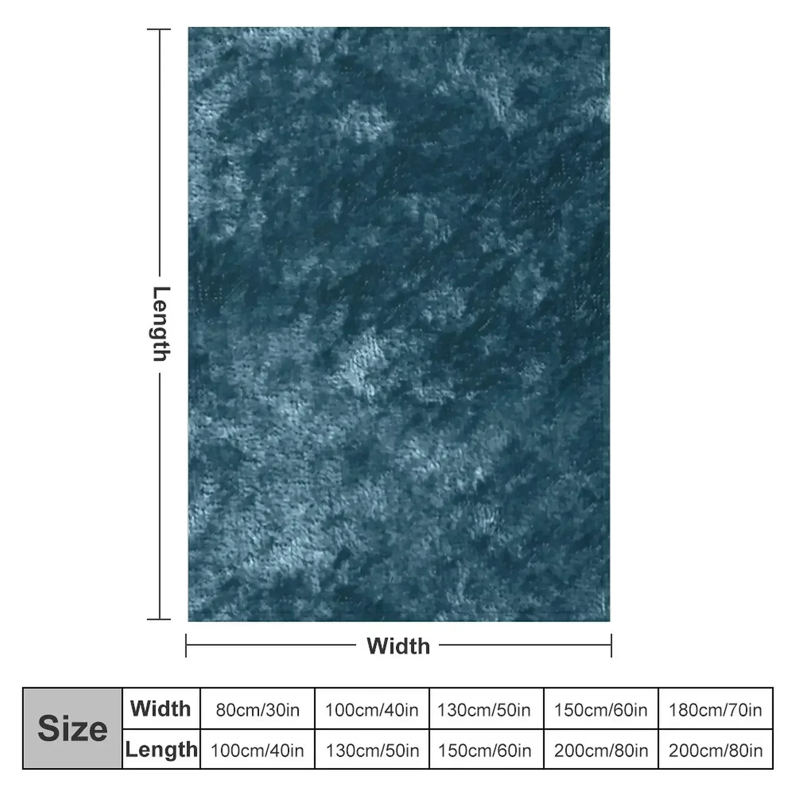 Peacock teal velvet Throw Blanket couch cozy soft plush fuzzy picnic outdoor blanket