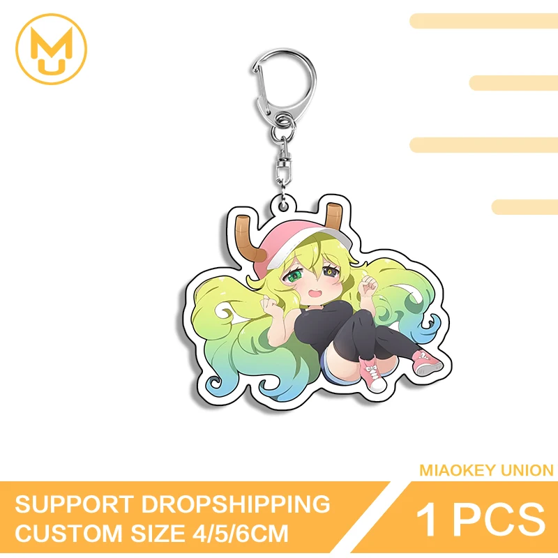 Llavero de Doble Cara con Diseño de Dibujos Animados de Lucoa, Chica Kawaii, Atractivo, Interesante y Divertido, con Patrón HD Ingenioso, Accesorio Adorable y Novedoso