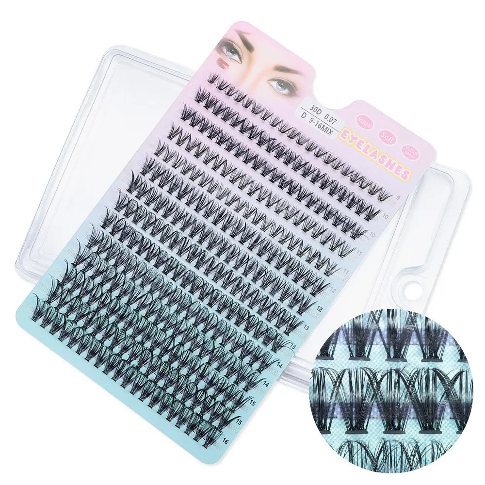 9-16mm 280pcs Lash Clusters 10D-40D D Curl Cluster Lashes that Look Like Eyelash Extensions Mix Individual Lashes Cluster