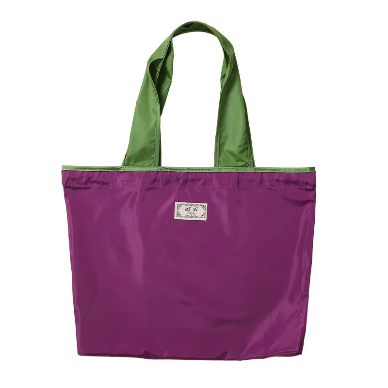 

Foldable Shopping Bag Waterproof Reusable Tote Bag Drawstring Grocery Bag Large Capacity Eco-Friendly Carry Bag