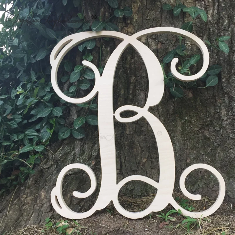 

Custom Sign Letters Wooden Monogram Letter