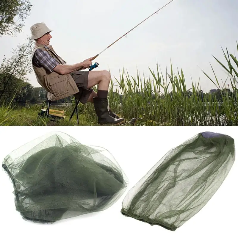 Outdoor Fishing Anti Mosquito Net For Face Mosquito Insect Repellent Hat Bug Mesh Head Net Face Protector Travel