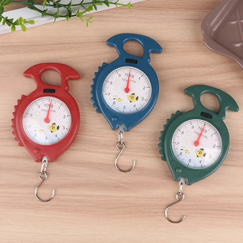 Portable Fish Shape Hanging 10kg Hanging Scale Digital Scale Fishing Weights Pocket Scale Travel Weighting Luggage Scales