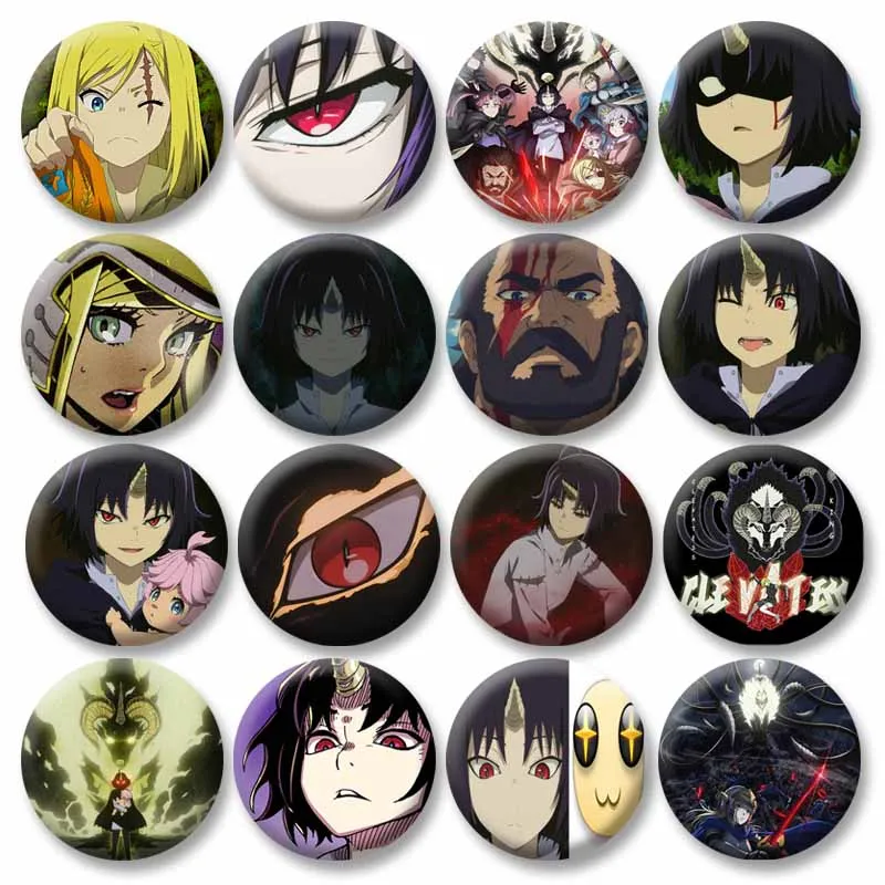 

New Anime Clevatess Coin Badge Cartoon Character Enamel Pins Handmade Round Brooches on Backpack Shirt Accessories Jewelry Gifts