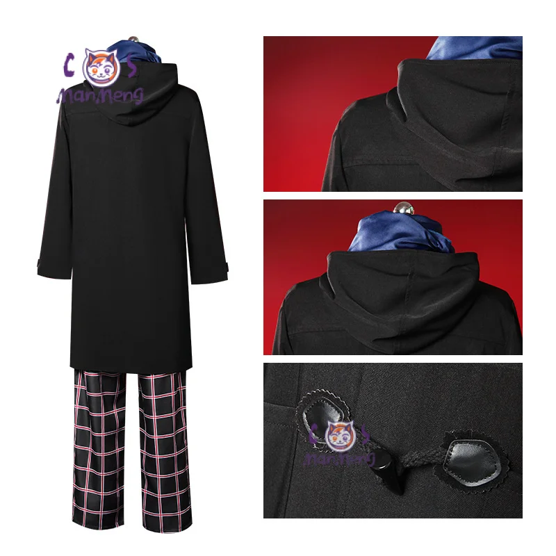 Game Persona 5 Amamiya Ren cosplay P5 kostuum winter warme knappe jas sjaal broek set party Carnaval mannen vrouwen mode uniform