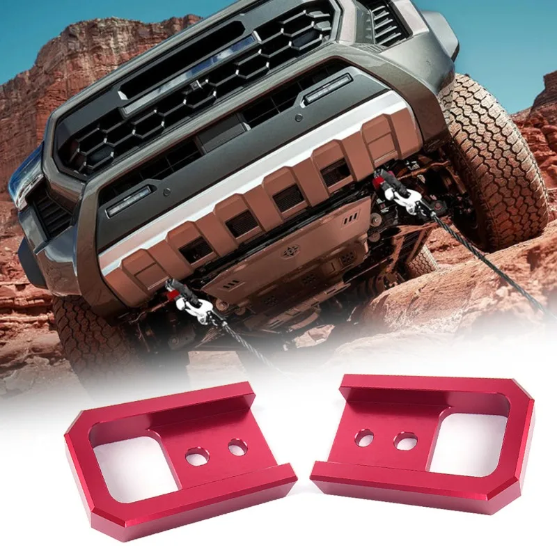 

Aluminum Front Tow Hooks for Toyota Tacoma 4runner 2024-2026 Bumper Bar Towing Trailer Hook Automobile Exterior Accessories