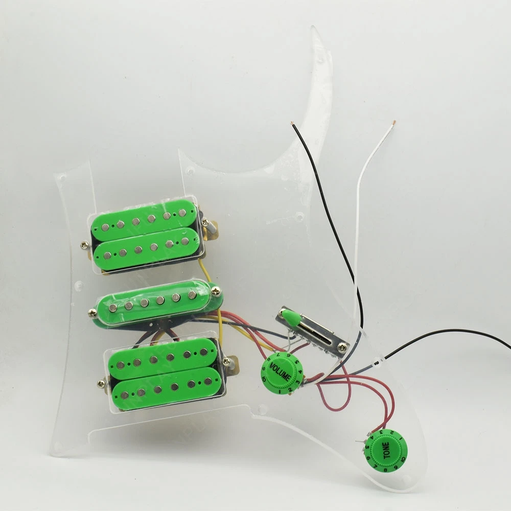 جيتار كهربائي محمل HSH لاقط بيكجوارد مسبقًا مع التقاطات سيراميك مزدوجة كوليس هامبوكر متعددة الألوان #2