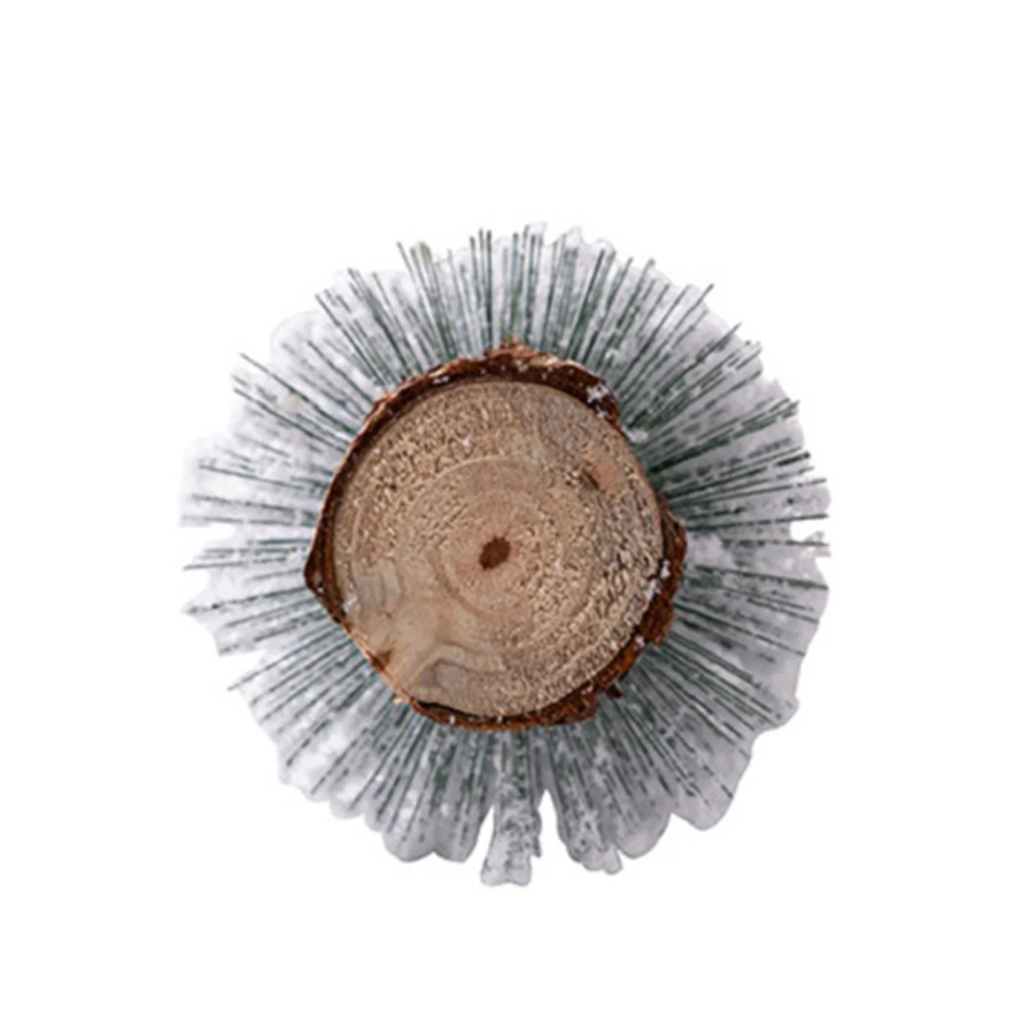 

Мини-искусственные рождественские елки, настольная миниатюрная сосна, рождественские украшения с деревянной основой, домашний настольный декор