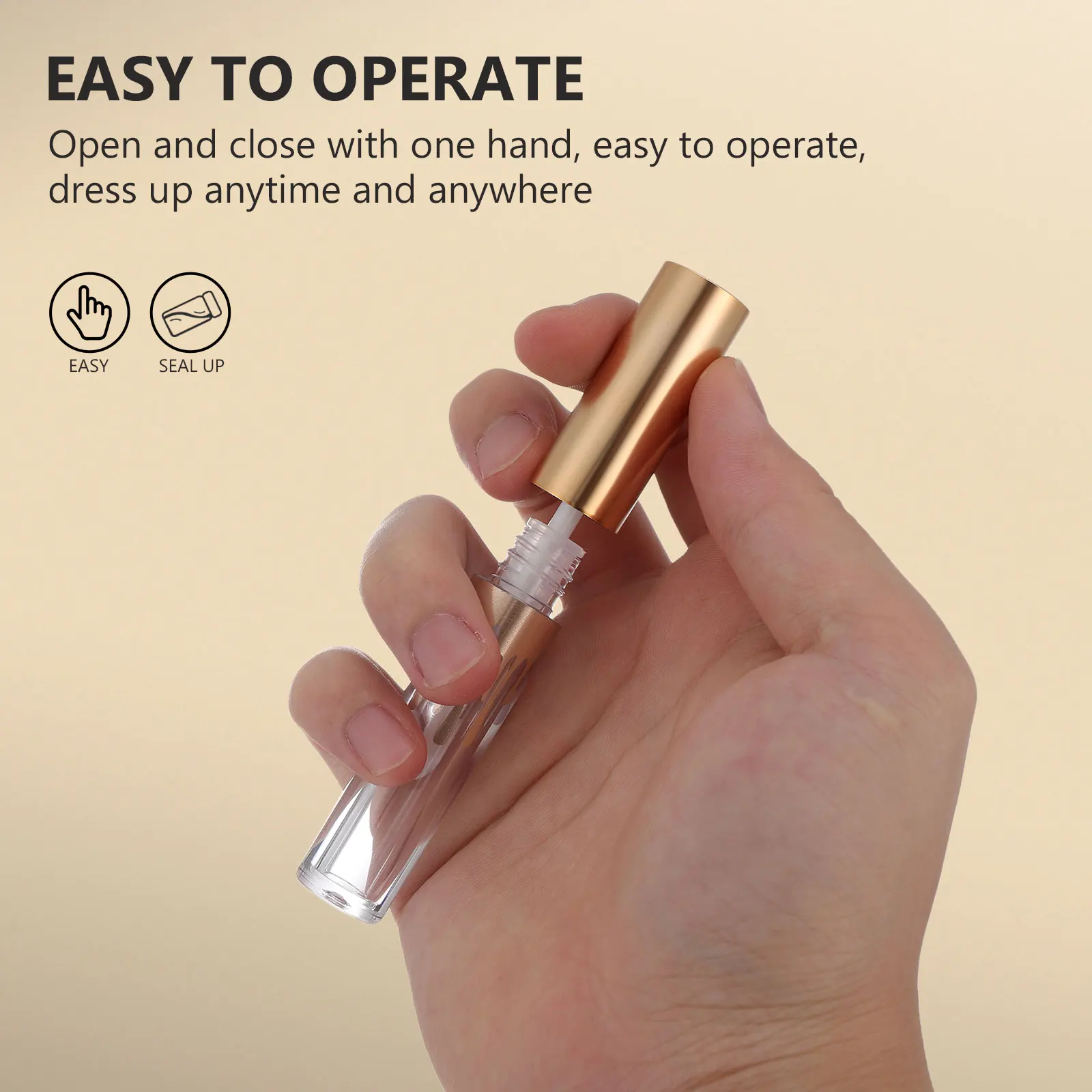 Tubes vides pour brillant à lèvres, 10 pièces, bouteilles transparentes pour sub-emballage, pour baume à lèvres, huile, Mascara, utilisation en voyage, petits tubes cylindriques