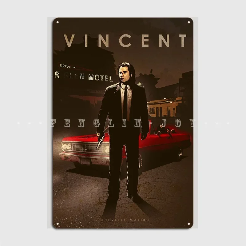 Vincent Metal Plaque Poster Wall Cave Cinema Printing Wall Decor Tin Sign Poster