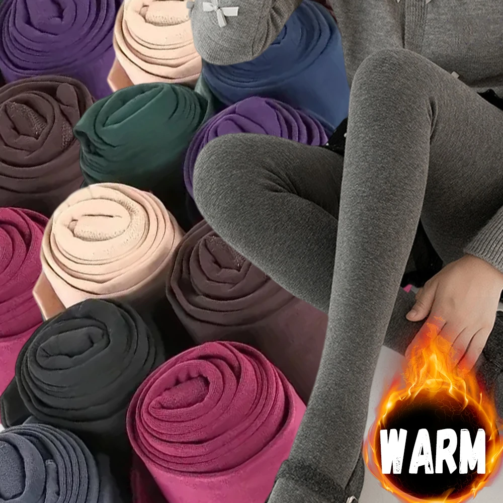 

Однотонные бархатные утепленные повседневные эластичные колготки до бедра с высокой талией, женские чулки, эластичные тонкие леггинсы на пуховой подкладке, брюки