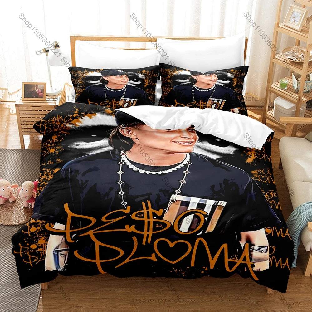 Cool Mexican Star Peso Pluma Duvet Cover + 2 Pillowcases, Stylish Printed Bedding Set for Daily Use & Fan Gift