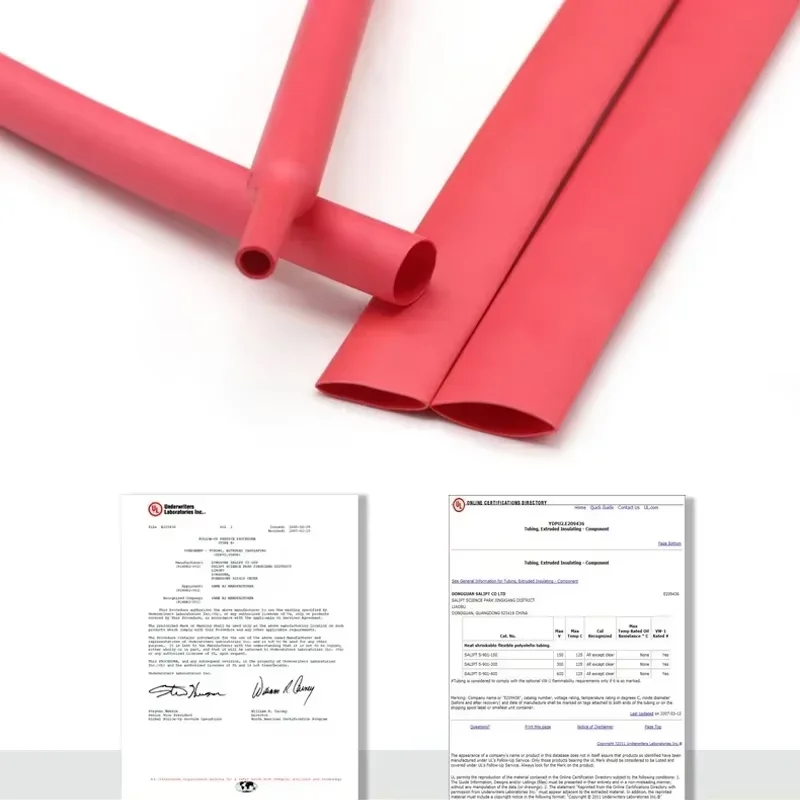 1~10m 2:1 Red Heat Shrink Tube Diameter 0.6mm ~ 80mm Polyolefin Tubing Sleeving Wrap Wire DIY Repair Cable Protecctor
