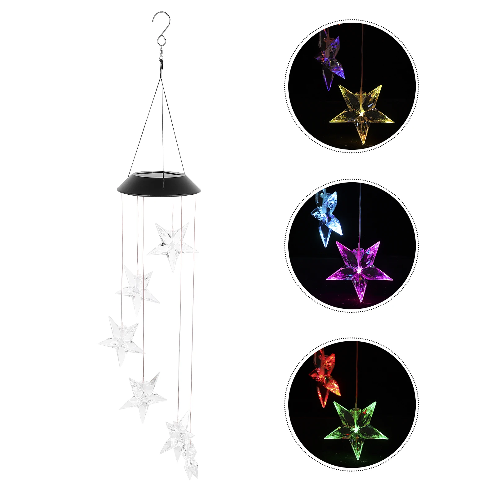 

Modeling Solar Wind Chime Light Power Lights for Outdoors Powered Panel Colorful Wind-chime