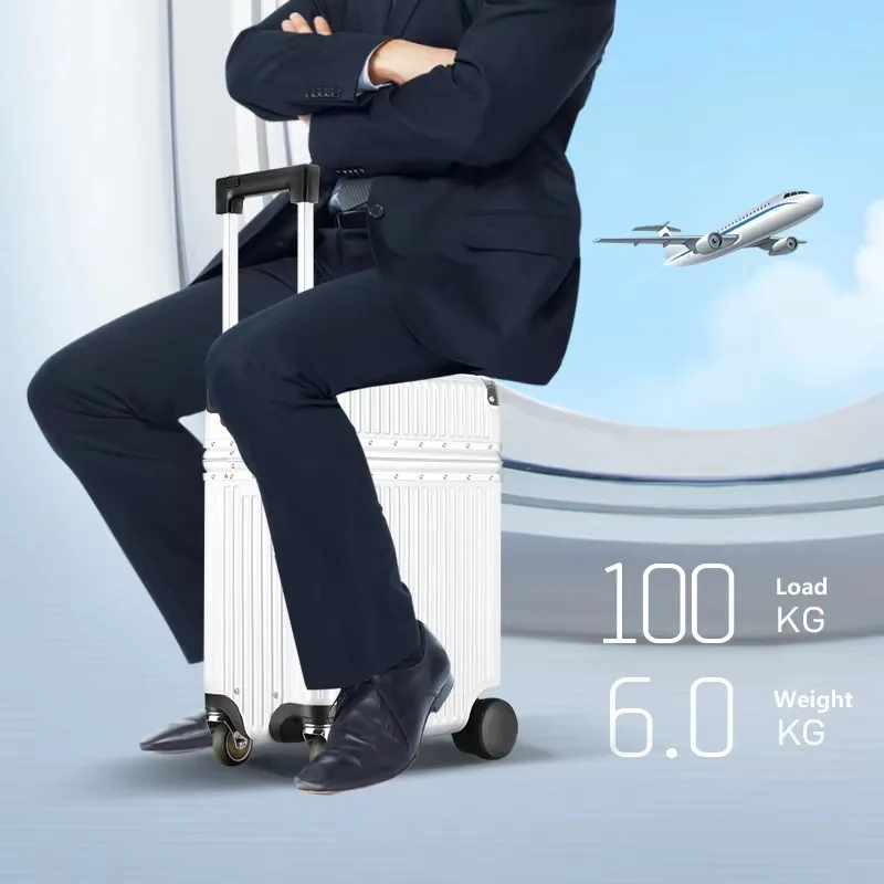 

[Hot Sale] Wholesale Motorized Luggage Boarding Smart Riding Suitcase With TSA Combination 6kg Electric Suitcase