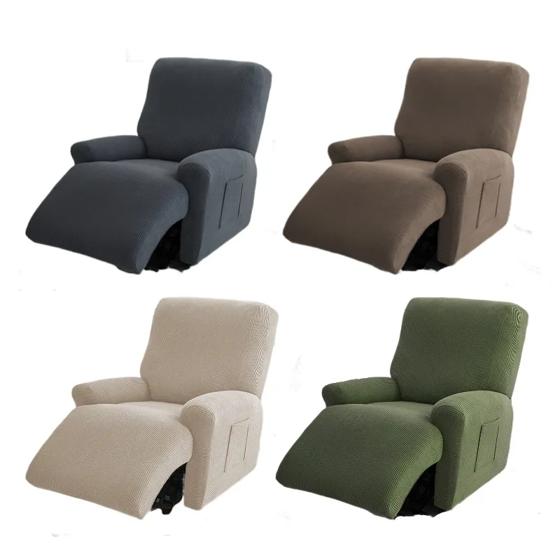 

Premium Striped Recliner Sofa Cover Elastic Durable Armchair Covers All-inclusive Single Sofa Slipcovers Living Room Home Decor