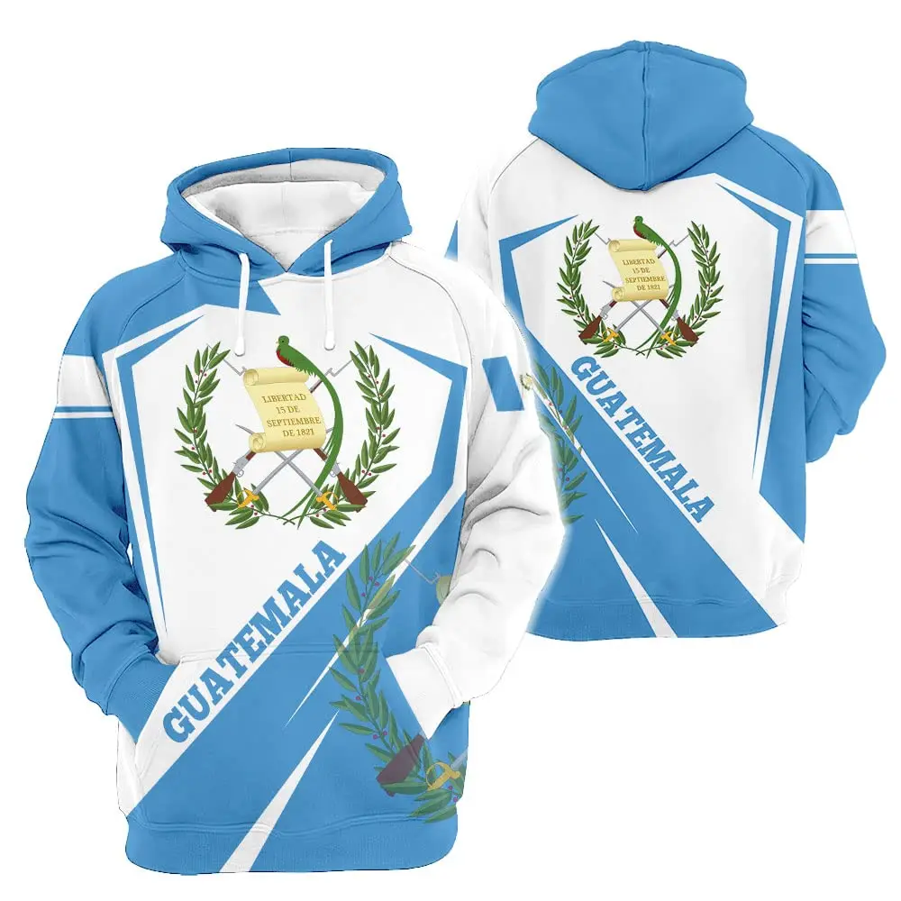 Guatemala National Flag Hoodies 3D Print Man Women Fashion Streetwear Y2k Hoodie Oversized Pullovers Sweatshirts Kids Clothing