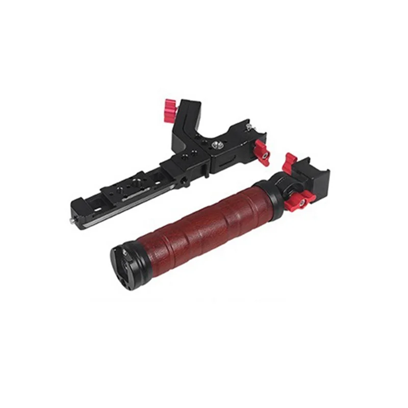 For DJI Handheld Stabilizer Expansion Gimbal Bracket Multi-Functional Folding Dual-Use Rosewood Lifting Pot Handle Durable , A