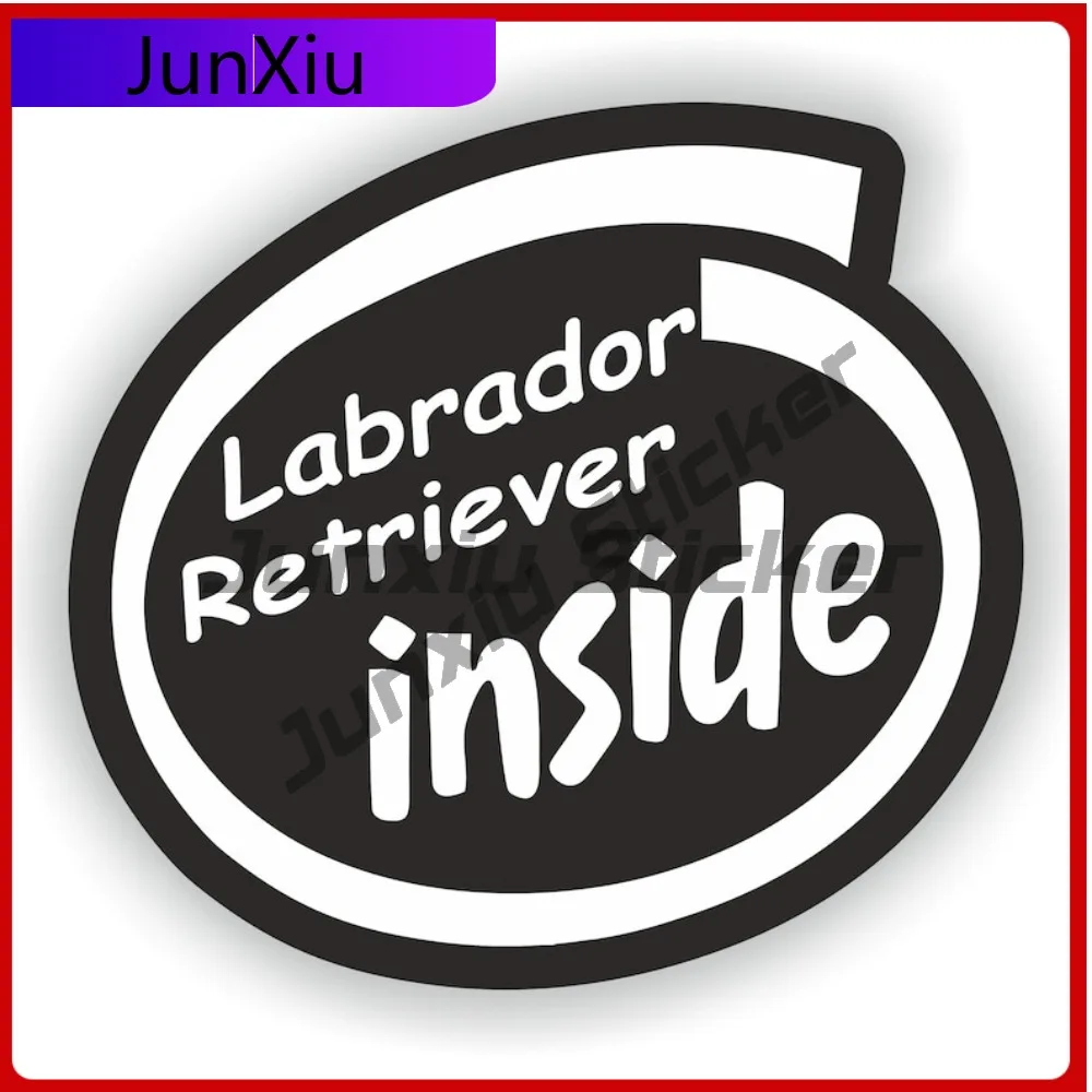 

Creativity Labrador Retriever Dog Inside Sticker Graphic Scratch-proof Decals Camper Rv Van Suv Decals Camping Car Refit Sticker