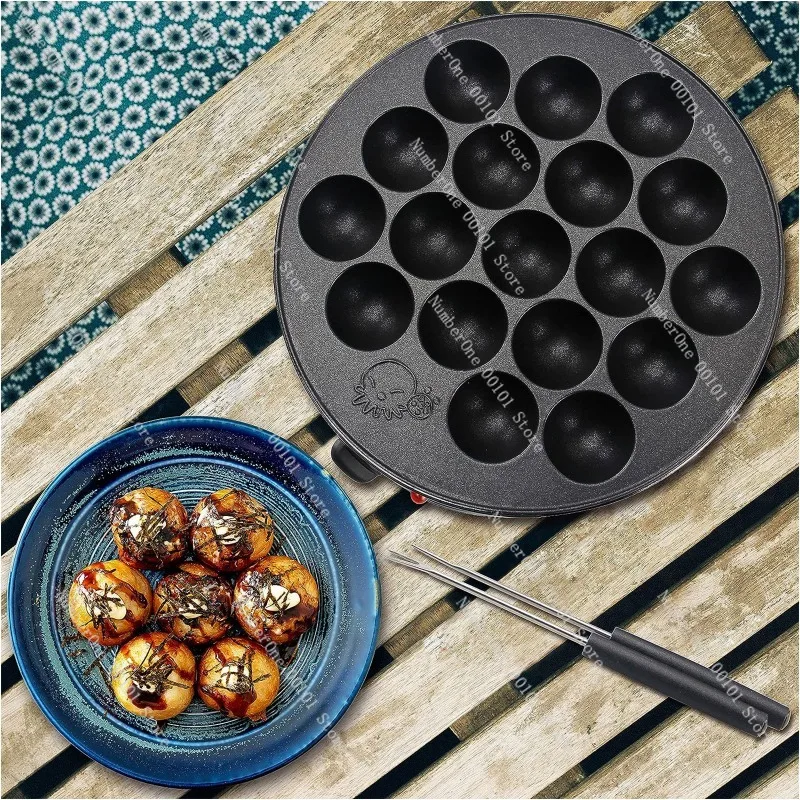 Hot Selling Octopus Ball Maker Electric Takoyaki Machine Household Multi-Function Pancake Maker Shrimp Ball Grill Plate