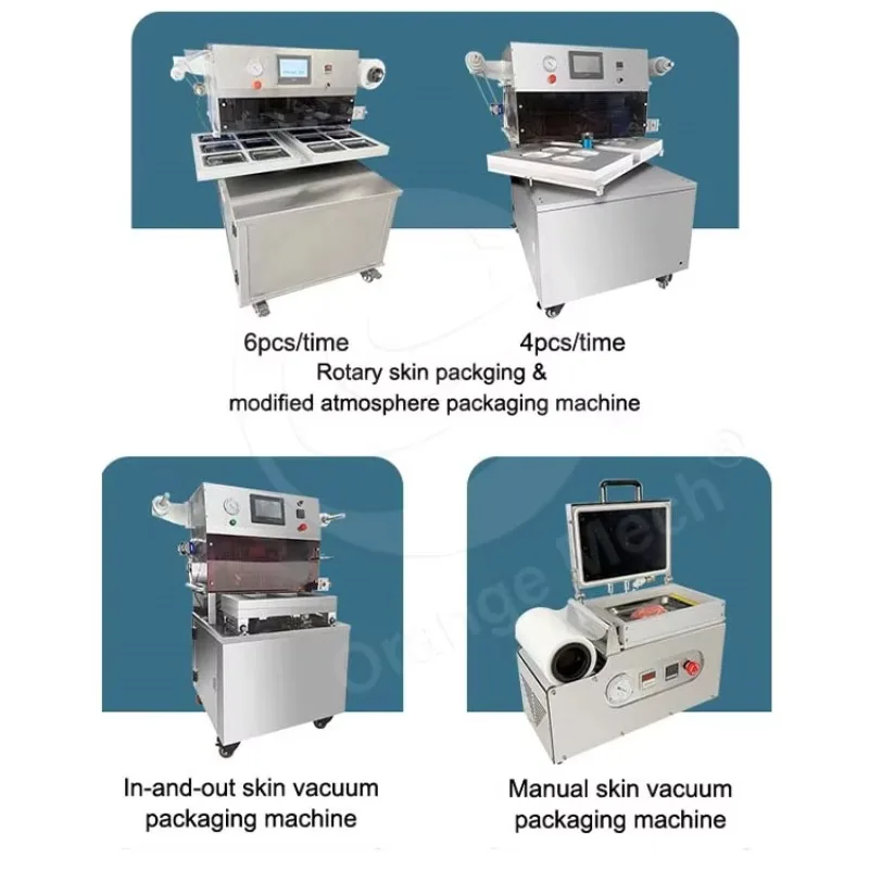 Customized Thermoform Vertical Skin Vacuum Container Vacuum Sealer Try Seal Manual Skin Package Machine