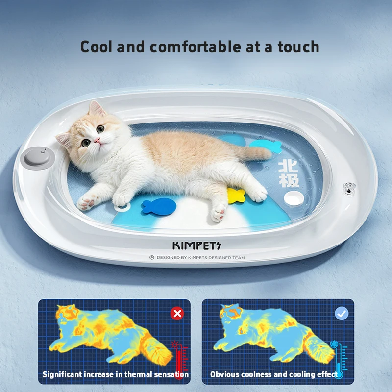 2026 Summer Pet Water Mattress Pet, Large Inflatable Ice Pad, Summer Cat And Dog Thick Anti Scratch Toy Dog Cool Ice Pad M - XL - view 2