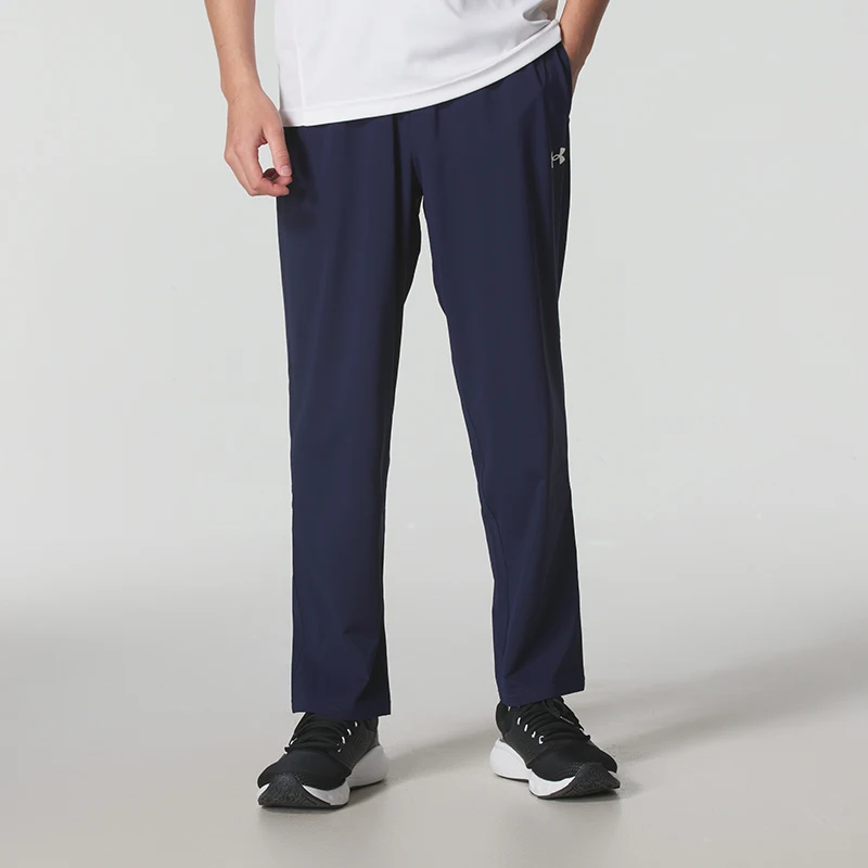 

Мужские спортивные брюки Under Armour, повседневные брюки для бега и фитнеса, быстросохнущие, простые, удобные, стильные, универсальные длинные брюки 25600707-409