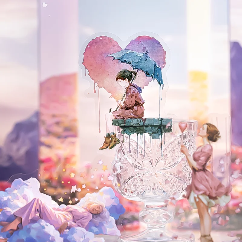 

4 пакета наклеек в стиле фэнтези, иллюстрации сказочных персонажей, универсальные принадлежности для скрапбукинга и ведения дневников, подходят для всех видов рукоделия