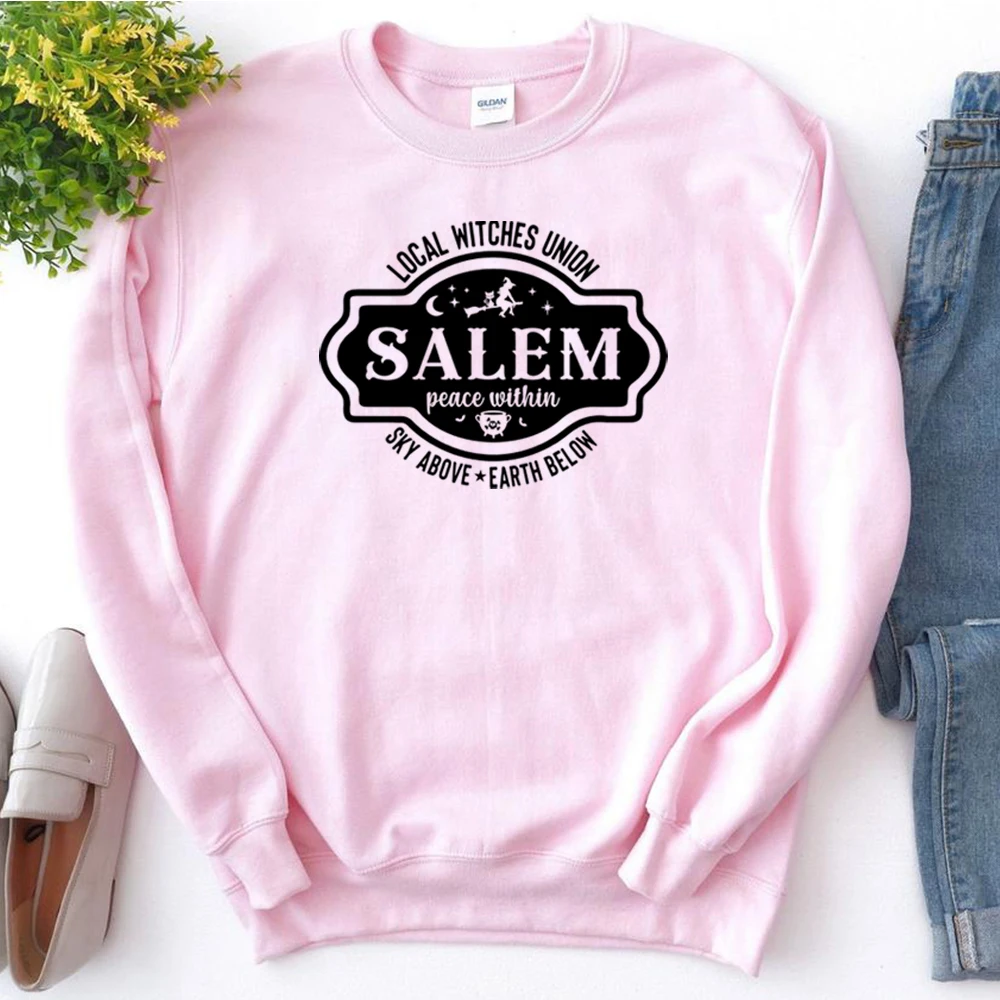 Local Witches Union Salem Sweatshirt Halloween Crewneck Sweatshirt Sanderson Sister Brewing Co Hoodie Local Witches Sweatshirts