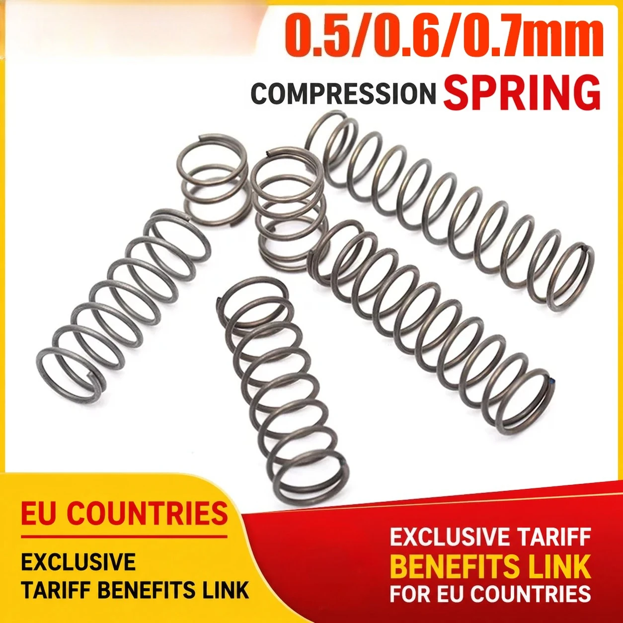 10Pcs/Lot 0.5mm/0.6mm/0.7mm Micro Small Compression Spring OD 4-12mm  Length 5mm to 50mm Surgical Tools&Electronics Repair