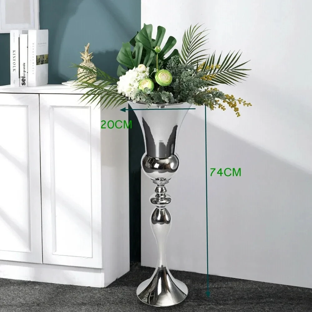 Electroplated Iron Vase Modern Design Tabletop Floral Arrangement For Wedding Home Decor Centerpiece Elegant Metal Flower Vase