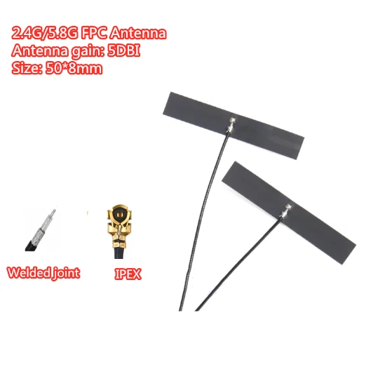 

2pcs 2.4g/5g/5.8g dual frequency antenna wifi bluetooth built-in antenna high gain flexible FPC antenna ipex