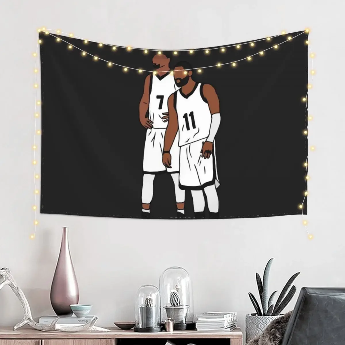 Kyrie And KD Nets Tapestry Room Decoration Accessories Wall Art Tapestry