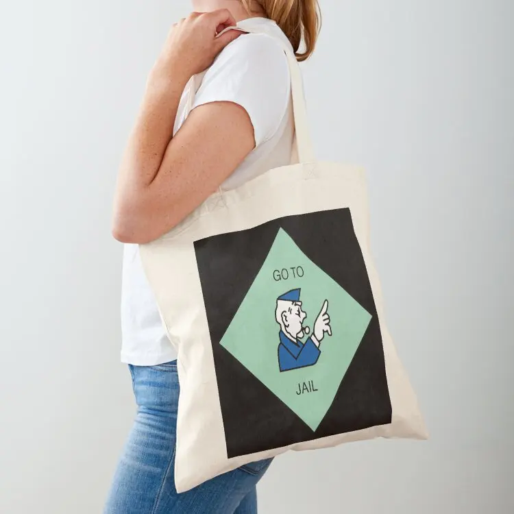 

Go to jail - Monopoly Tote Bag custom bags Women's handbag tote bags cloth bags tote bag women