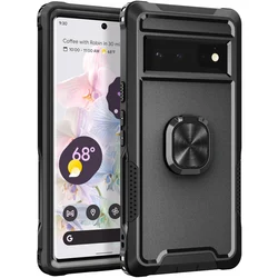 Pixel 6 Cases Heavy Duty Drop Protection Kickstand Rugged Shockproof/Dust Proof 3-Layer Phone Case For Google Pixel 6 Pro