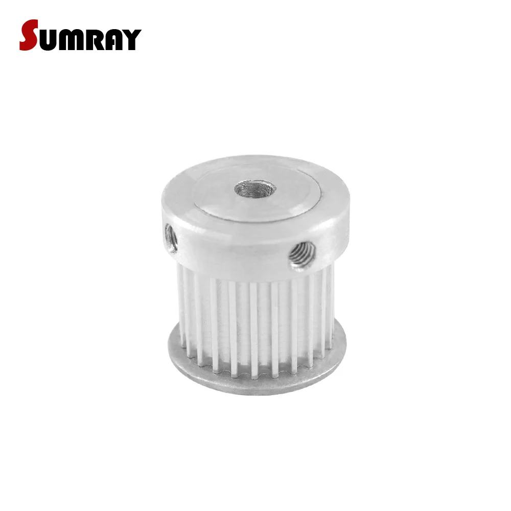 2pcs HTD3M 22T Transmission Pulley 5/6/6.35/8/10mm Inner Bore 11/16mm Width Tooth Belt Pulley for 3M Rubber Belts Round