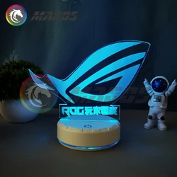 ARGB ROG Figure Belief Ornaments DIY Republic of Gamers Colorful RGB WhiteLighting AURA SYNC for Gamer Cabinet Decoration