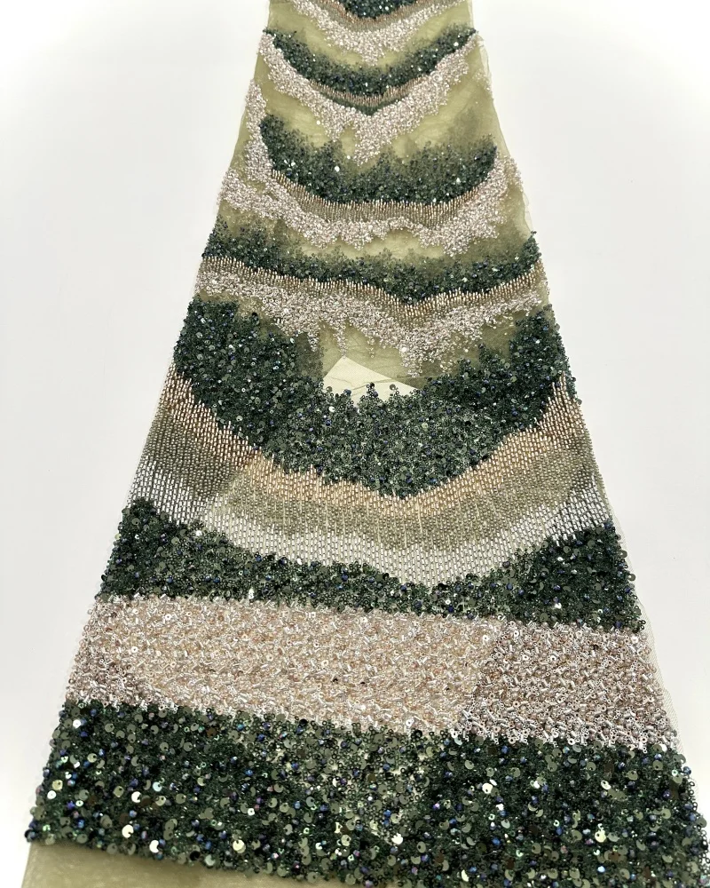 Африканское нигерийское французское сетчатое кружево с бисером и блестками, высокое качество, 2021, кружево с вышивкой и блестками, кружево для свадебных платьев для женщин