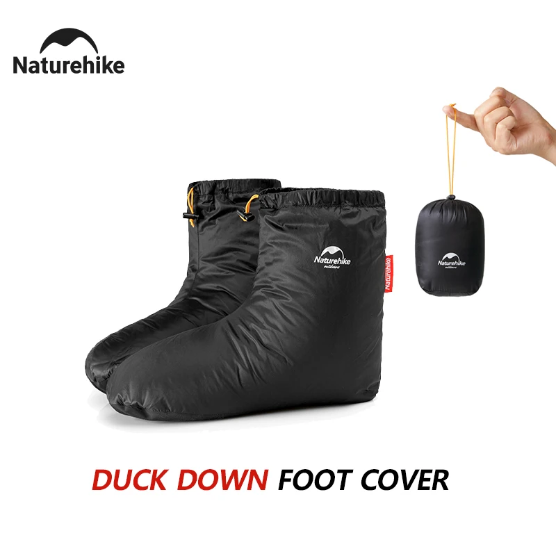 Naturehike Duck Down Slipper Winter Warm Boots waterproof Windproof Thermal Feet Cover Ultralight Sleeping Bag Accessories