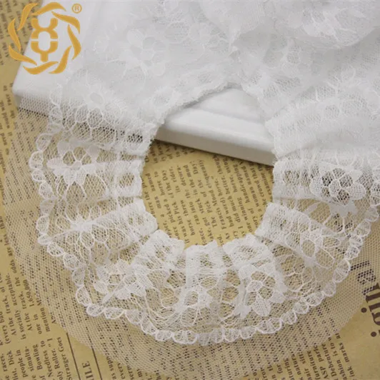 5cm Lace Mesh Frill Lace DIY Home Textile Pillow Hat Pleated Edge Apron Children's Clothing Clothing Accessories